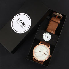 Golden Dial T1002 Men's Wrist Watch