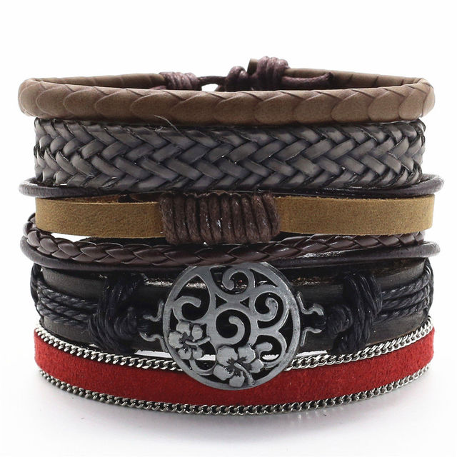 Gothic Punk 5Pcs set Handmade BD-1020S Bracelet