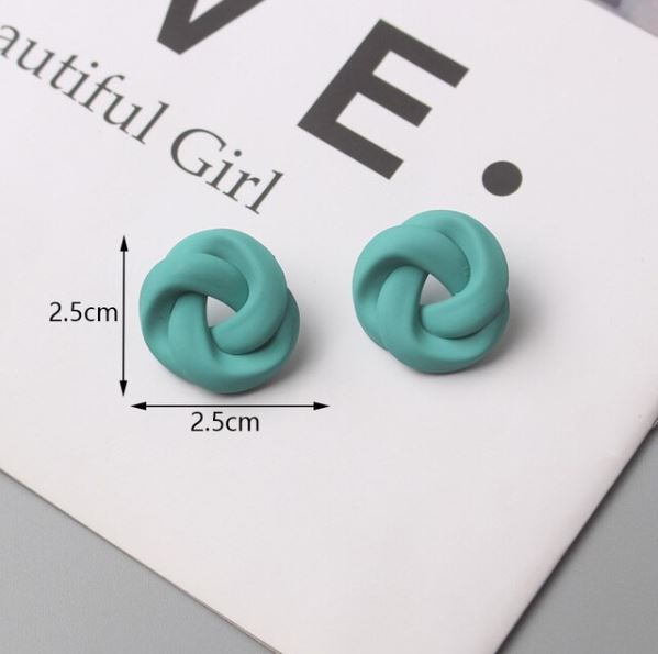 Green Drop Dangle Women Korean Fashion Earrings