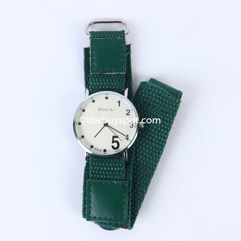 Green Strap Silver Dial 1320 Women's Wrist Watch