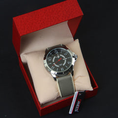 Grey Rubber Strap Grey Dial 1367 Men's Wrist Watch