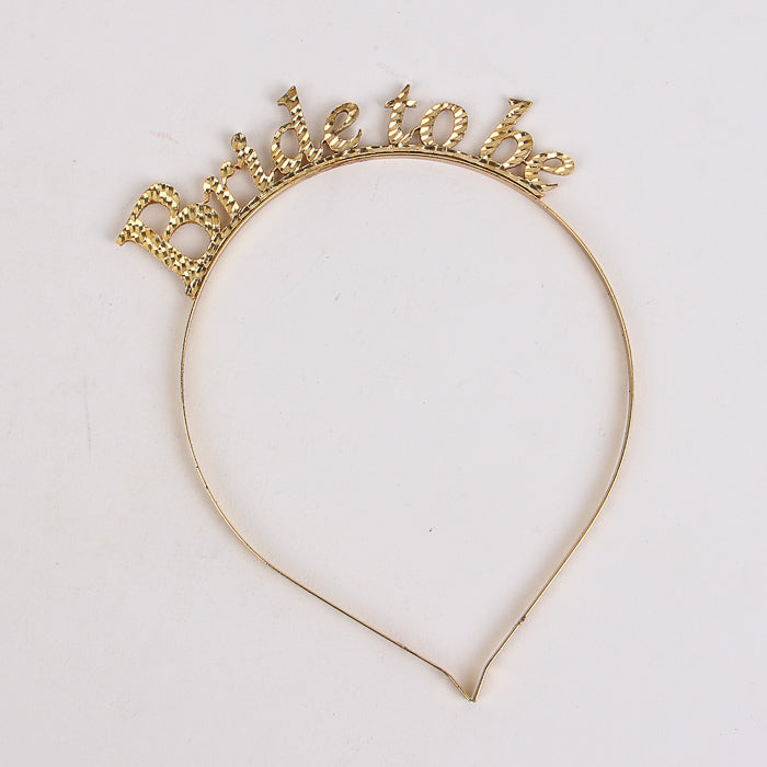 Hair Headband Metal For Parties Bride to be happy birthdays