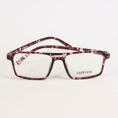 Fancy Black Rectangle Design Eyeglasses