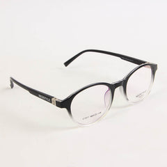 Black n White Oval Shape Eyeglasses