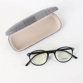 Fancy Black Oval Design Eyeglasses