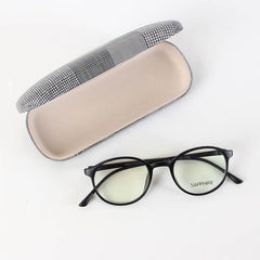 Fancy Black Oval Design Eyeglasses