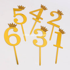 Happy Birthday Cake Topper Cake Ornament 1-6