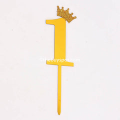 Happy Birthday Cake Topper Cake Ornament 1-6