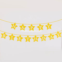 Happy Birthday Paper Flags 13 Pcs