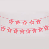 Happy Birthday Paper Flags 13 Pcs