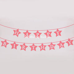 Happy Birthday Paper Flags 13 Pcs
