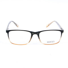 Black & Yellow Rectangular Eyeglasses