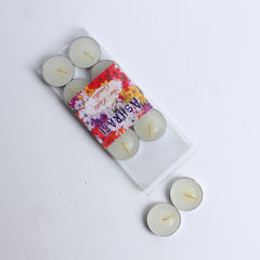 Tea Lights Candles White - 10 PCs