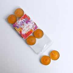 Tea Lights Candles Yellow - 10 PCs