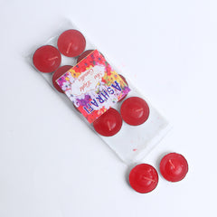 Tea Lights Candles Red - 10 PCs