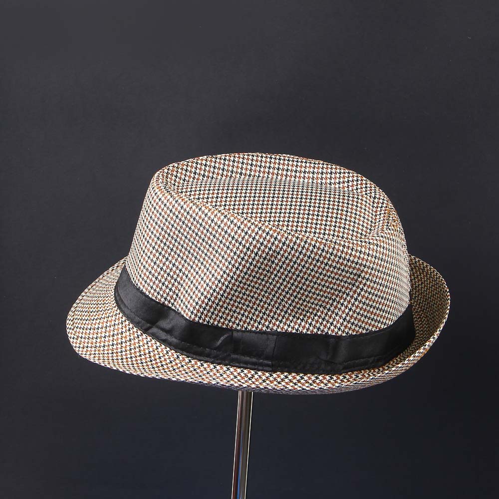 Vintage New Fashion Top Jazz Felt Wide Brim Retro Out Door Fedoras Hat Couple Cap