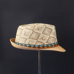 Kahki Beach Summer Women Men Elegant Beach Cap Panama Hat