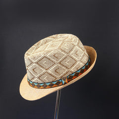 Kahki Beach Summer Women Men Elegant Beach Cap Panama Hat