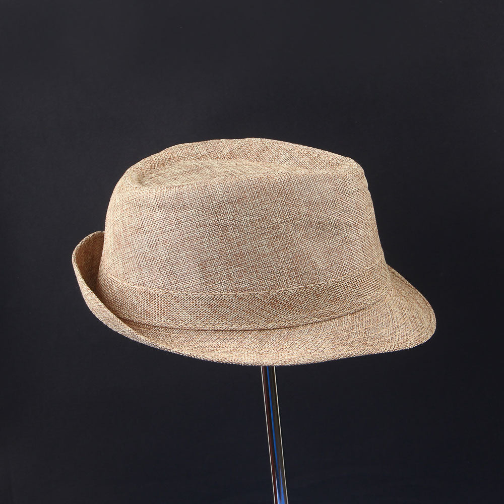 Khaki Panama Fashion Spring Summer Wide Brim Beach Hat
