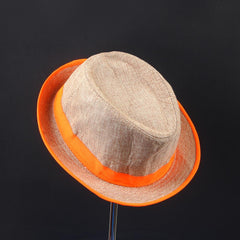Yellow Strip Beach Jazz Casual hat