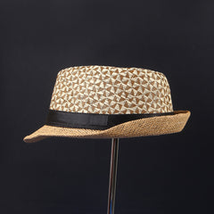 Casual Plaid Summer Cap Beach Straw Caps Fedora Sun Hats