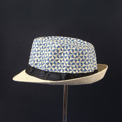 Summer Casual Plaid Cap Beach Straw Caps Fedora Sun Hats