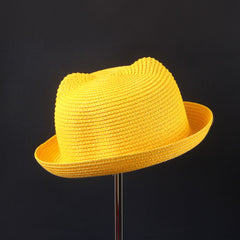 Yellow Cat Ear Style Sun Hat