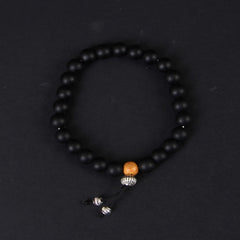 black Pulseira Onyx Beads Bracelets