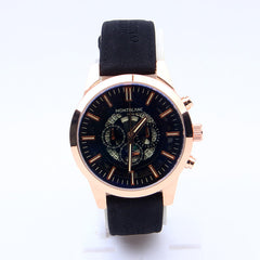 Blue Dial Black Strap 1188 Men's Wrist Watch