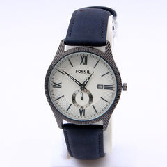 Leather Strap Down Second 1195 Men's Wrist Watch