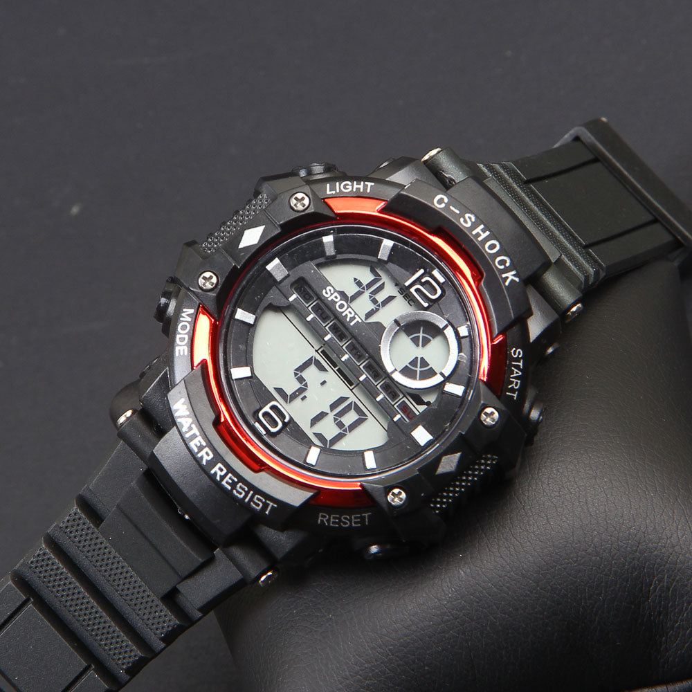 Black Strap Digital Sports C1094 Kids Watch