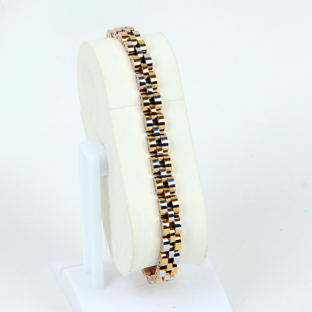 Golden Silver Chain Bracelet