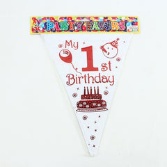 My 1st Happy Birthday Party Flags