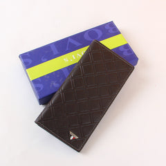 Brown Pattern Long Walllet