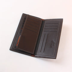 Brown Pattern Long Walllet