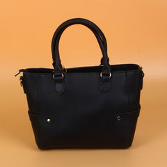 Womens Fancy Handbag with Strap Black