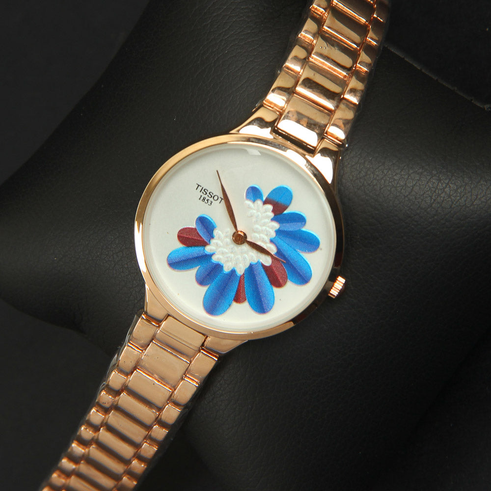 Rose Gold Chain 1411 Women's Wrist Watch