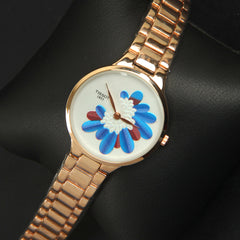 Rose Gold Chain 1411 Women's Wrist Watch