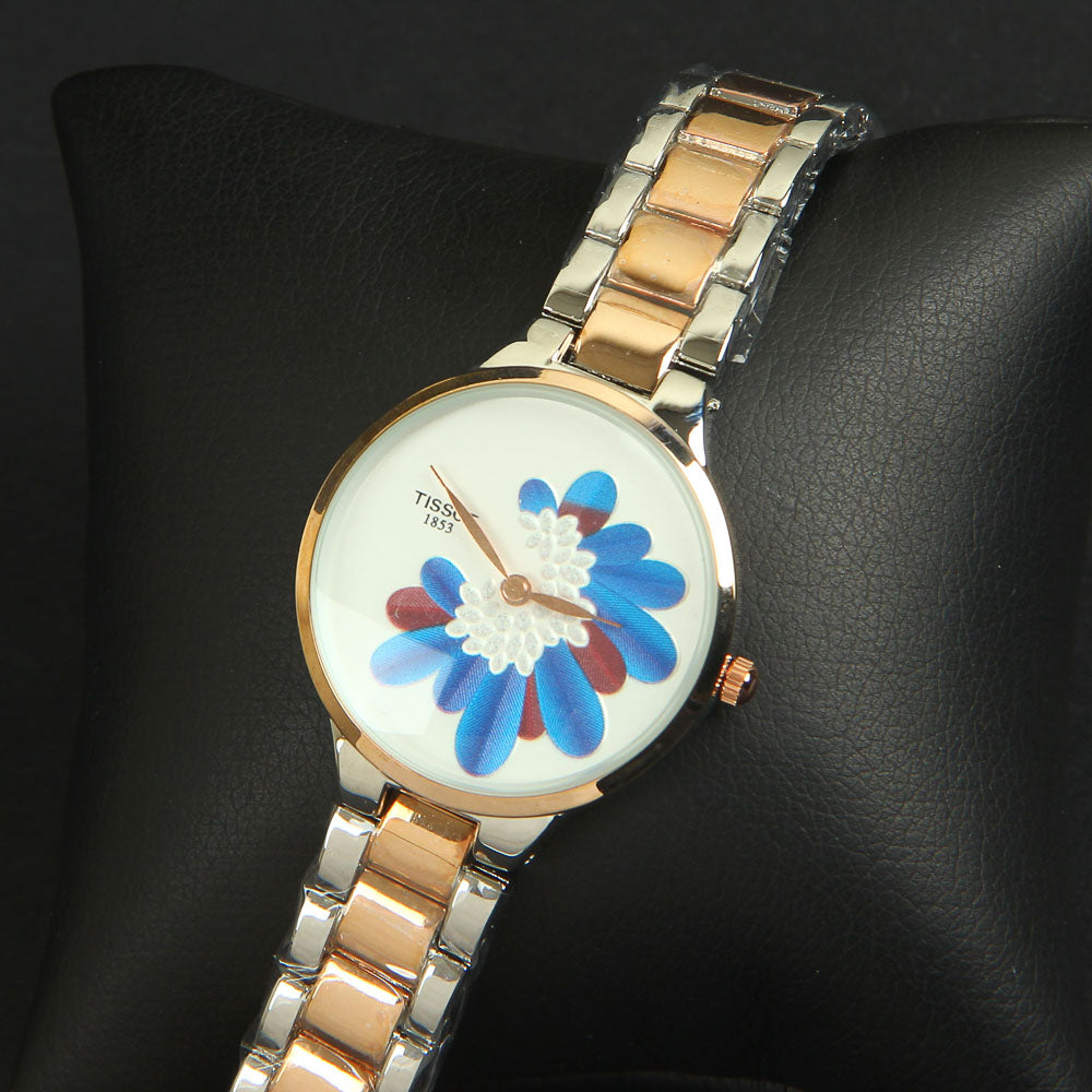 Rose Gold /Silver Chain 1410 Women's Wrist Watch