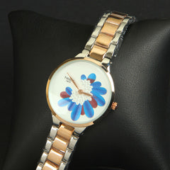 Rose Gold /Silver Chain 1410 Women's Wrist Watch