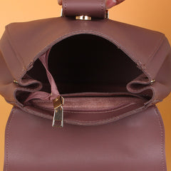 Women Fashion Handbag Light Maroon