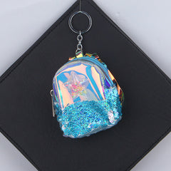 Keychain with Sequence Pouch Blue