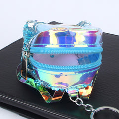 Keychain with Sequence Pouch Pink