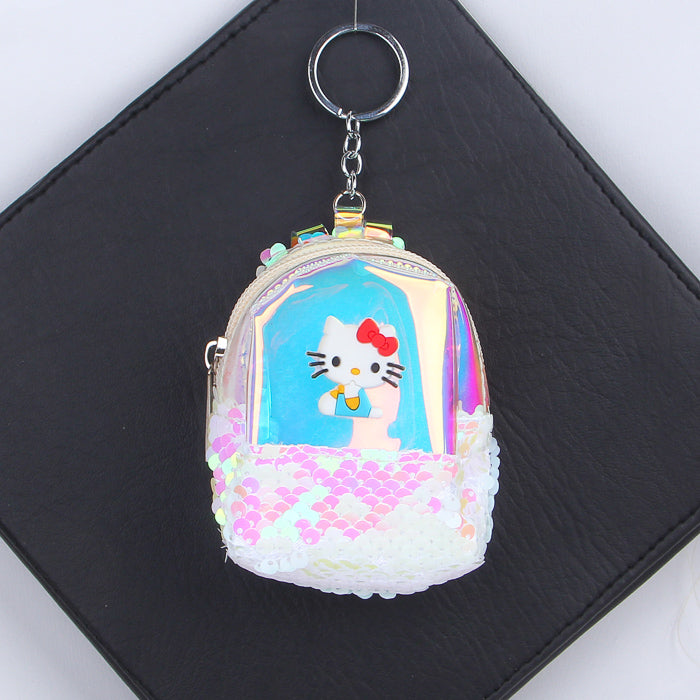 Sequence Keychain Pouch White