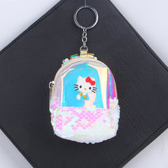 Sequence Keychain Pouch White