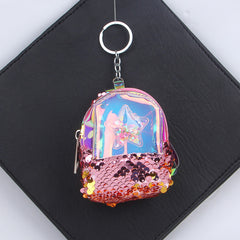Keychain with Sequence Pouch Light Pink