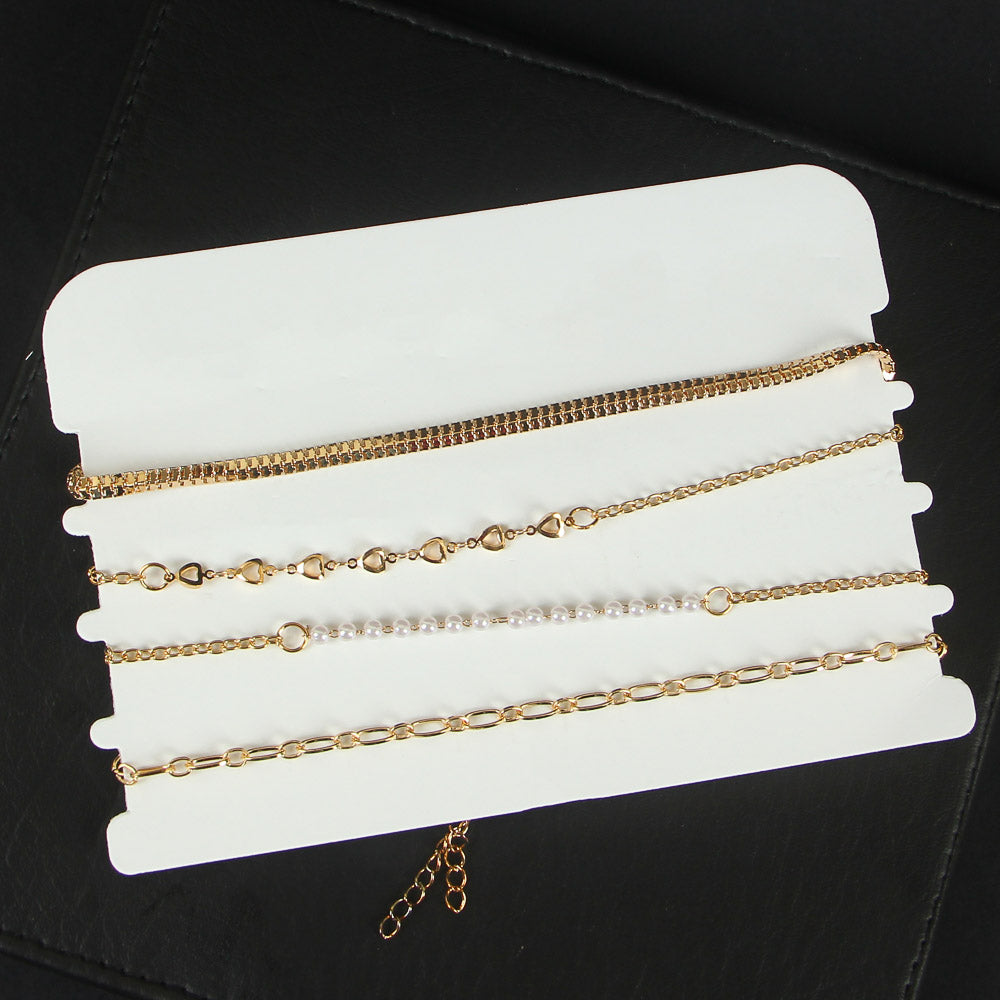 4PCs Set Choker Chain necklace