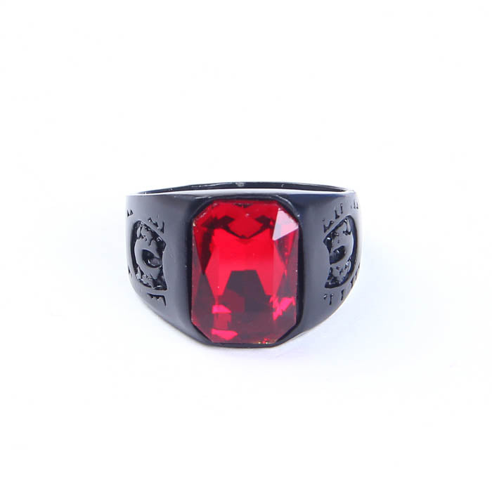 Black Gun Plated Steel Ring