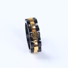 Branded Black n Golden Women Ring