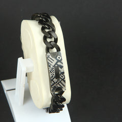 Black Silver Chain Bracelets P